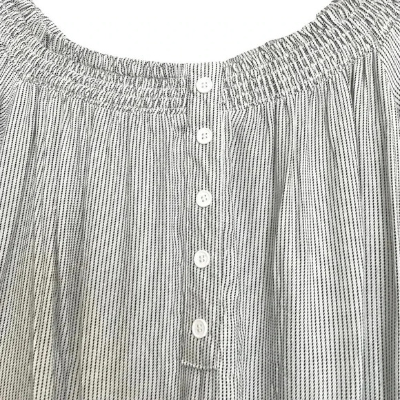 Mimi Chica Off Shoulder Dress Lightweight Striped M - Picture 2 of 4